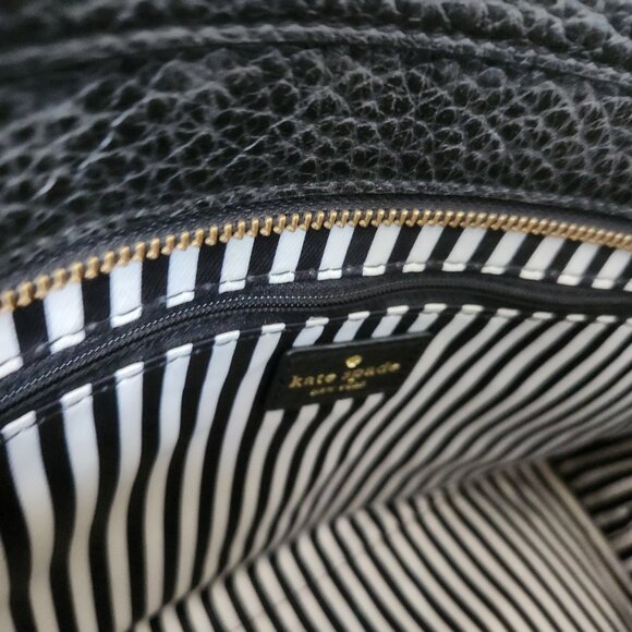 Like New Kate Spade Southport Ave Black Leather Tote Bag Large Purse - Picture 14 of 14